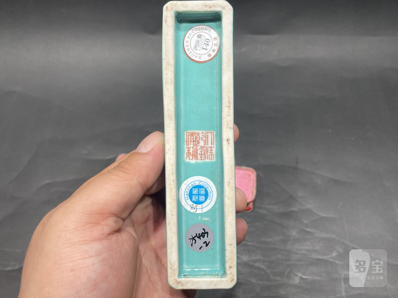民国 堆塑龙形镇纸一对（带老布座） - 图14